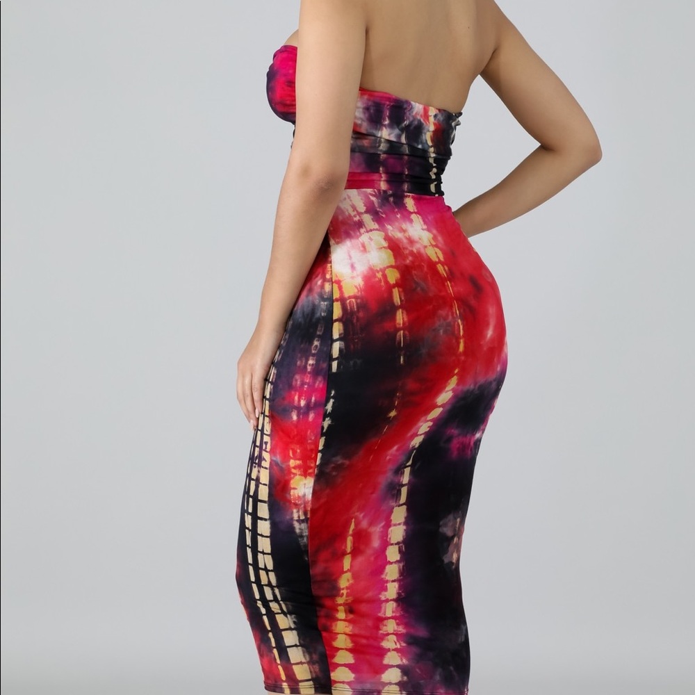 Ringlet strapless dress - Picture 4 of 4